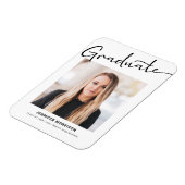 写真モダンの台本を卒業高校卒業 マグネット (左側)