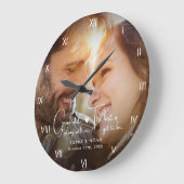 写真モダンの壁 ラージ壁時計 (傾斜)