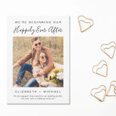 写真モダンの婚約に関す婚約したる発表 案内状