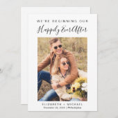 写真モダンの後ずっと幸せに セーブザデート (正面/裏面)