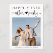 写真モダンの後結婚のパーティー披露宴 ポストカード (正面)