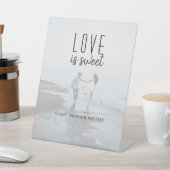 写真モダンの愛結婚は甘いサイン 台座サイン (インサイチュ)