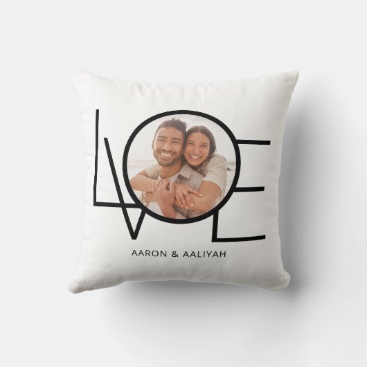 写真モダンの愛 クッション (裏面)