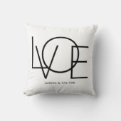写真モダンの愛 クッション (正面)
