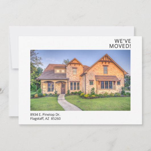 写真モダンの新しいホーム 案内状 (正面)