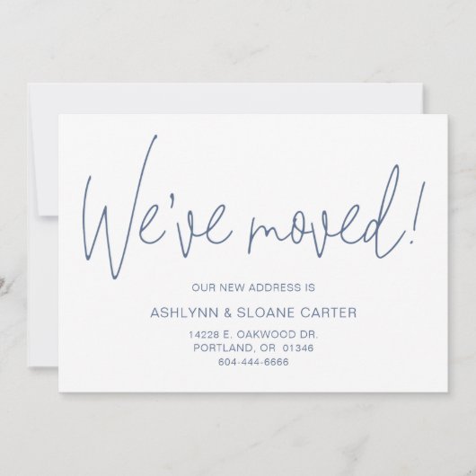 写真モダンの新しいホーム 案内状 (正面)