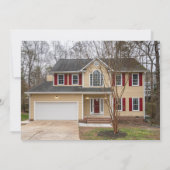 写真モダンの新しいホーム 案内状 (裏面)