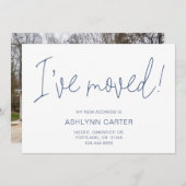 写真モダンの新しいホーム 案内状 (正面/裏面)