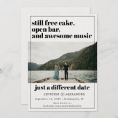 写真モダンの日付を変更する セーブザデート (正面/裏面)