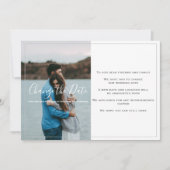 写真モダンの日付カードの変更 サンキューカード (正面)