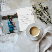 写真モダンの日付カードの変更 サンキューカード