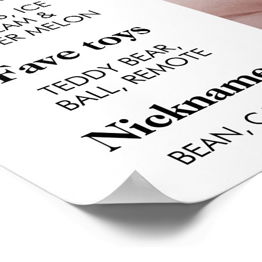 写真モダンの最初の年のマイルストーン記号 ポスター (角)