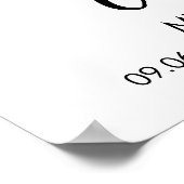 写真モダンの最初の年のマイルストーン記号 ポスター (角)