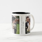 写真モダンの結婚ありがとう ツートーンマグカップ (正面右)