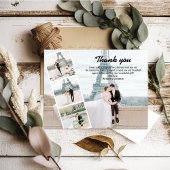 写真モダンの結婚ありがとう ポストカード