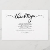 写真モダンの結婚ありがとう 便箋 (裏面)