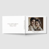 写真モダンの結婚ゲストブックテンプレート ゲストブック (全面)