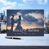 写真モダンの結婚ゲストブック ゲストブック