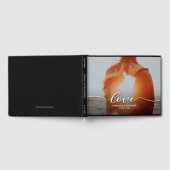 写真モダンの結婚ゲストブック ゲストブック (全面)