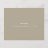 写真モダンの結婚テンプレート保存日時 チラシ (裏面)