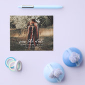 写真モダンの結婚テンプレート保存日時 チラシ (シングル)