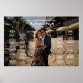 写真モダンの結婚座席表 ポスター (正面)