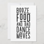 写真モダンの結婚式が日付を救う 案内状 (正面)