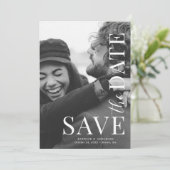 写真モダンの結婚式の日付を保存 セーブザデート (スタンド正面)