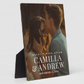 写真モダンの結婚形見 フォトプラーク (側面)