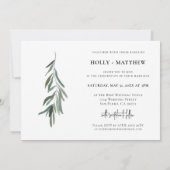 写真モダンの結婚落ち込み 招待状 (裏面)