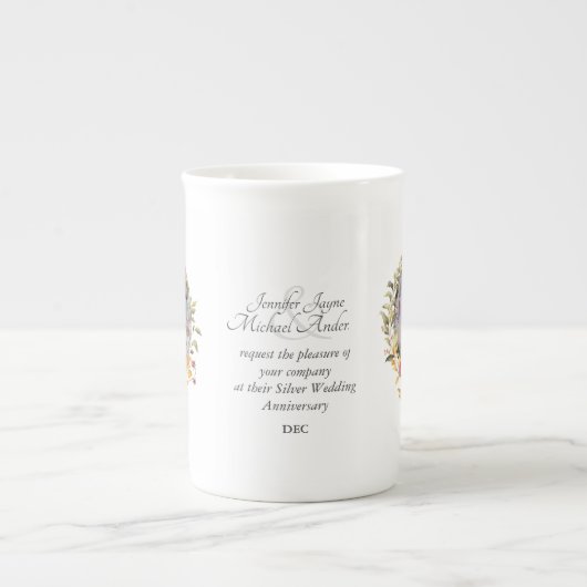 写真モダンの結婚記念日 – ANY YEARS ボーンチャイナマグカップ (正面)