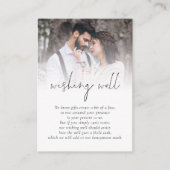 写真モダンの結婚願い井戸 エンクロージャーカード (正面)