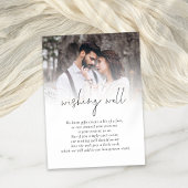 写真モダンの結婚願い井戸 エンクロージャーカード