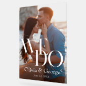 写真モダンの結婚We do Acrylic Welcome Sign アクリルサイン (傾斜)