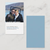 写真モダンの結婚Webサイトカード エンクロージャーカード (正面/裏面)