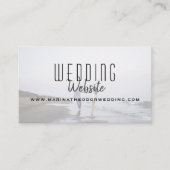 写真モダンの結婚Webサイトカード エンクロージャーカード (正面)