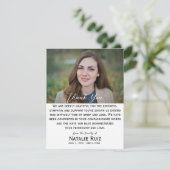 写真モダンの葬儀サンキューカード サンキューカード (スタンド正面)