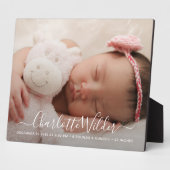 写真モダンの誕生のお知らせ フォトプラーク (側面)