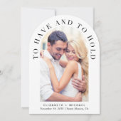 写真モダンのQRコードすべて一つのアー結婚チ 招待状 (正面)