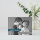 写真モダンはがき（青/灰色） シーズンポストカード (スタンド正面)