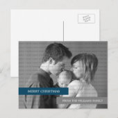 写真モダンはがき（青/灰色） シーズンポストカード (正面/裏面)