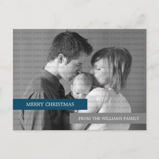 写真モダンはがき（青/灰色） シーズンポストカード (正面)