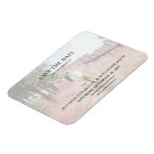 写真モダンはエレガント日付カードを保存 マグネット (左側)