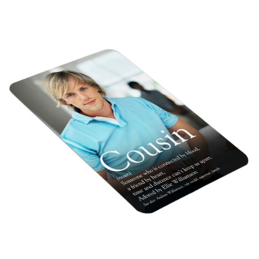 写真モダンは最高のいとこの定義 マグネット (右側)