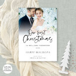 写真モダンは私たちの初めてのクリスマスミセスさんオーバーレイ シーズンカード<br><div class="desc">写真モダンオーバーレイ私たちの初めてのクリスマスミセスとしてMr.Mrs利用可能なデジタルとプリント。最初の祝クリスマスに結婚した素敵。私たちよくはしゃぐの初めてのクリスマスと残りの文字のためのセットスクリプトは、パーソナライズする簡単である。サンプル写真を自分の写真に置き換お気に入りのえる。</div>
