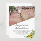 写真モダンひまわりウェディング救誘出日 (正面/裏面)