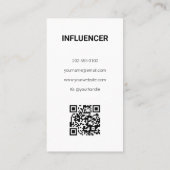 写真モダンをインストール後を追する 名刺 (裏面)