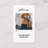 写真モダンをインストール後を追する 名刺 (正面)