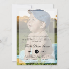 写真モダンアンナラシャン初の稲作式 招待状