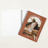 写真モダンアーチテラコッタ結婚ズ プランナー手帳 (ディスプレー)